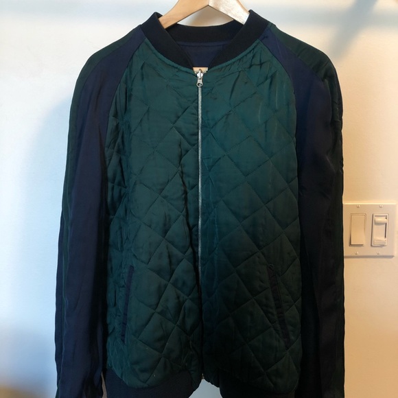 Zara reversible embroidered satin bomber jacket - Picture 4 of 6